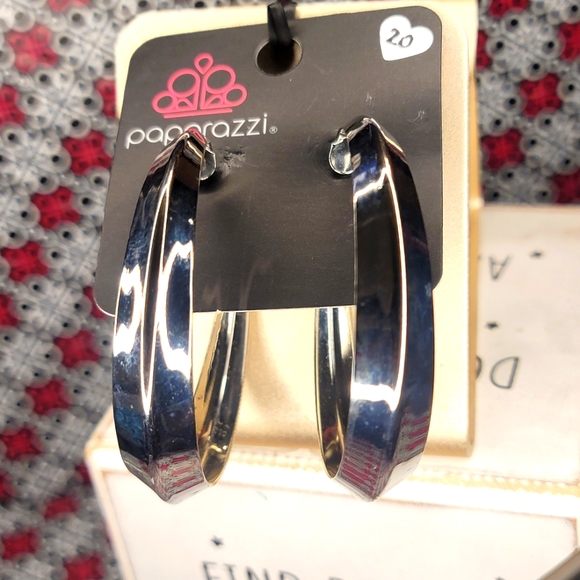 Gypsy Hoop Silver Earrings - Picture 1 of 3